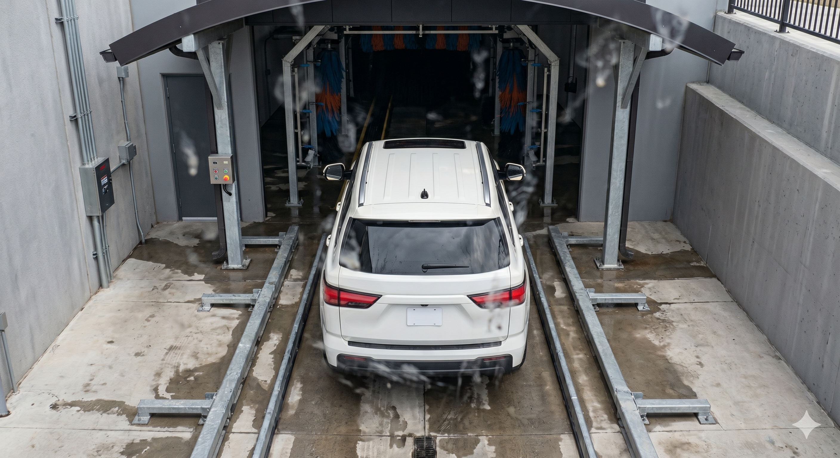 SUV with obscured camera view